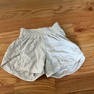 White Lululemon Track That Short